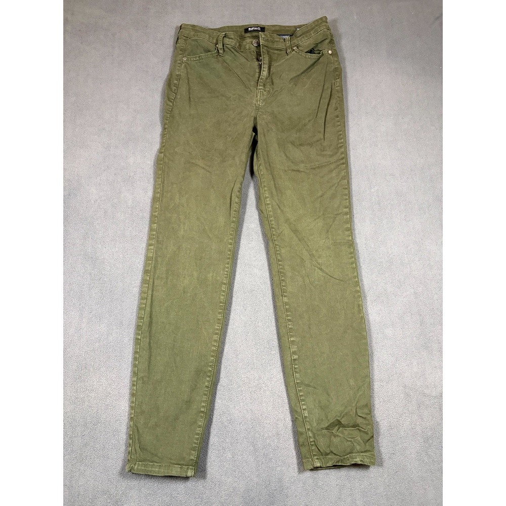 Buffalo David Bitton Havana Ankle Jeans Womens 8/29 Green Denim High Rise Skinny